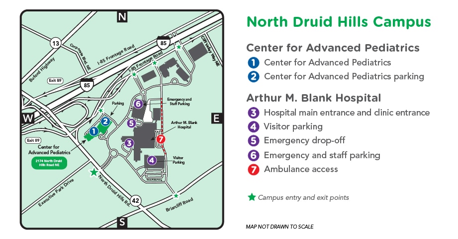 Center for Advanced Pediatrics Campus Map