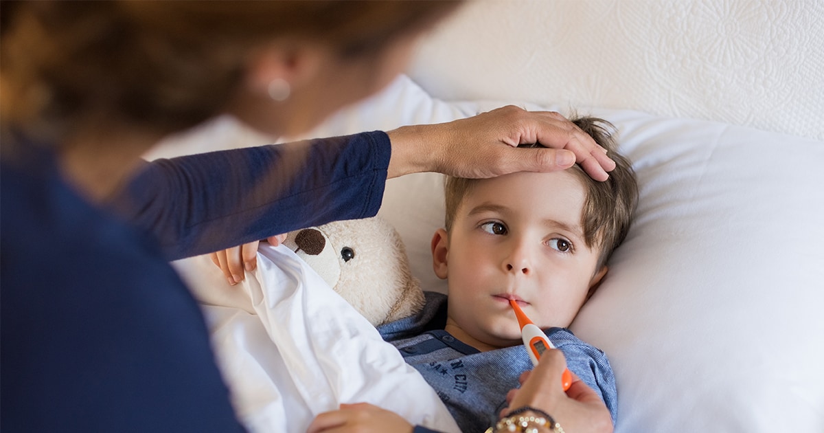 High temperature in children: causes and treatment