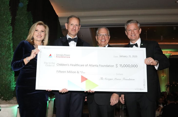 Georgia Power Foundation presents check for 15 million to pediatric hospital