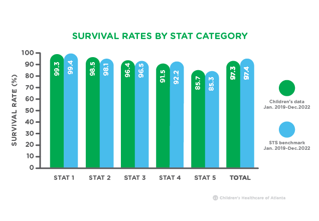 Survival rates by stat