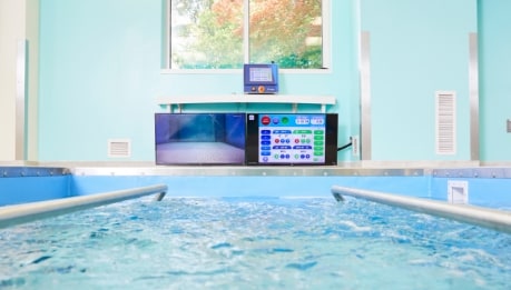 Our inpatient rehabilitation therapy has a state-of-the-art hydrotherapy pool