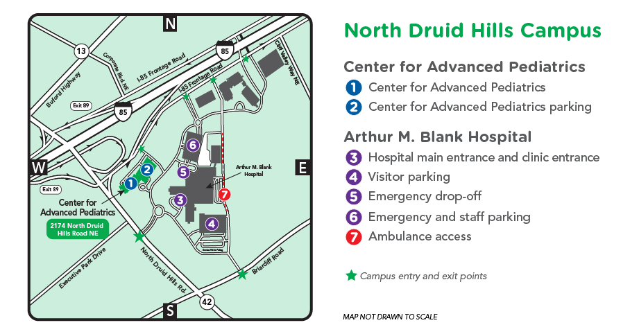 Center for Advanced Pediatrics Campus Map