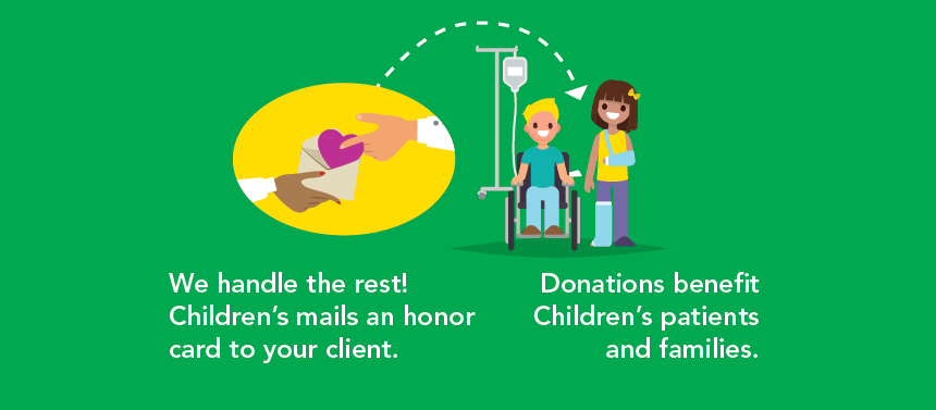 Your donation benefits Children's patients and families