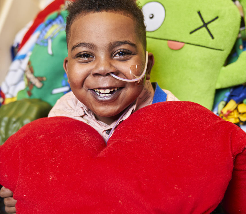 boy recovering from pediatric heart transplant