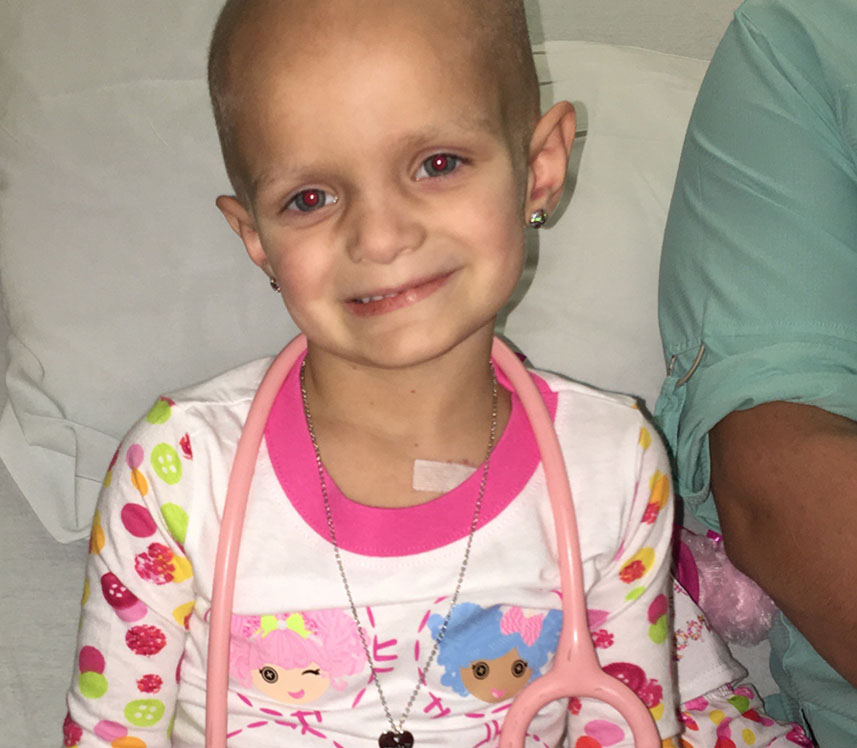 pediatric cancer patient smiling